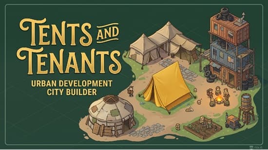 Tents and Tenants, a property-management game