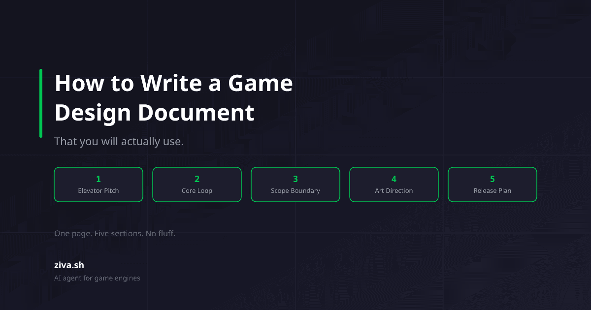 How to Write a Game Design Document That You Will Actually Use
