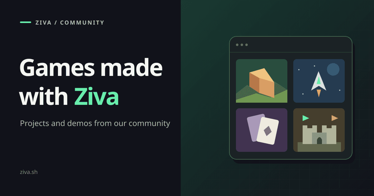 Games made with Ziva: Projects and demos