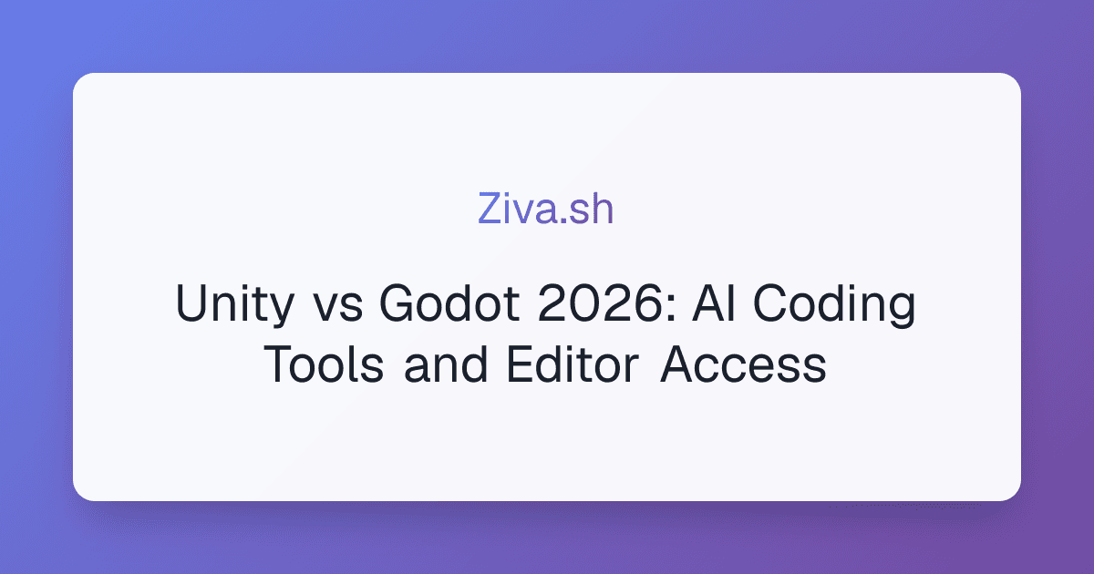 Unity vs Godot 2026: AI Coding Tools and Editor Access