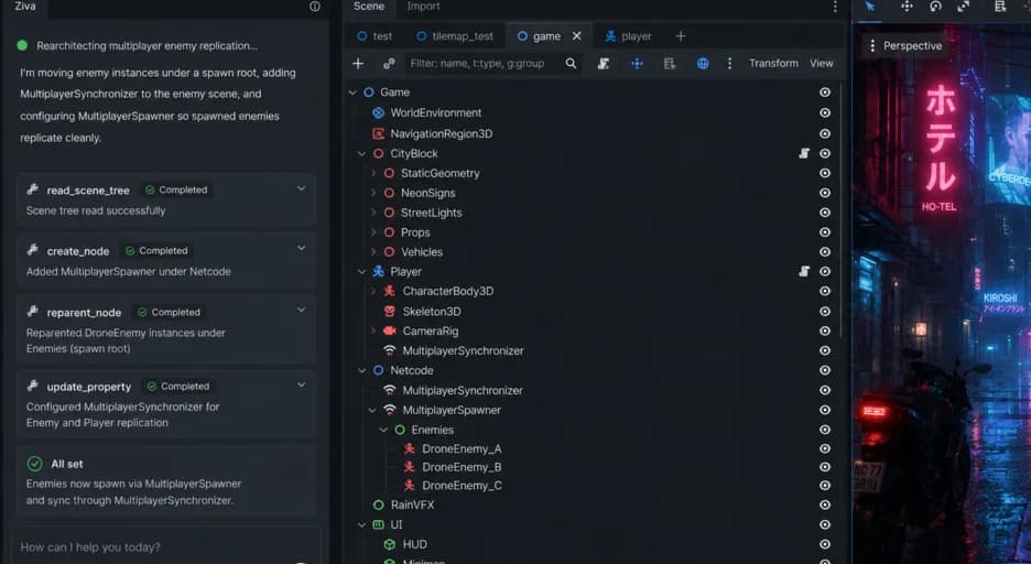 Reads Your Scene Tree, Not Just Your Files