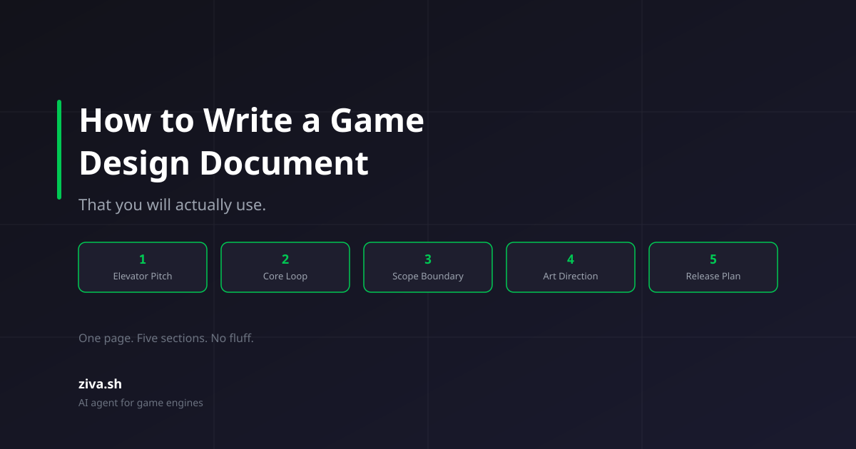 How to Write a Game Design Document That You Will Actually Use
