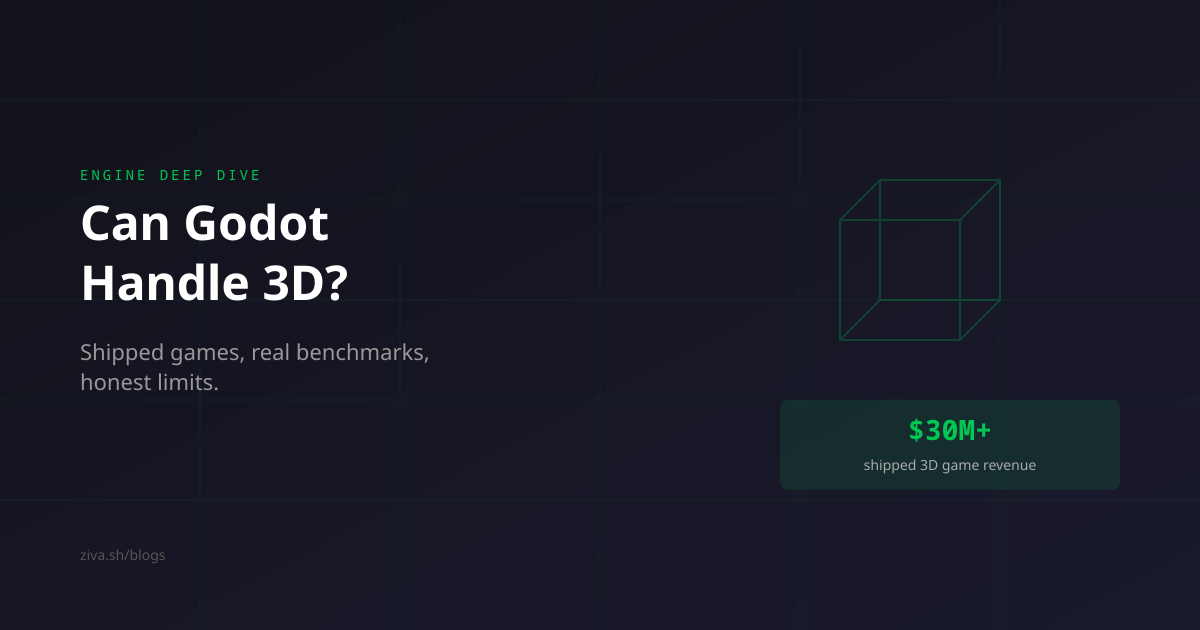 Can Godot Handle 3D Games? What Shipped Games and Real Benchmarks Show